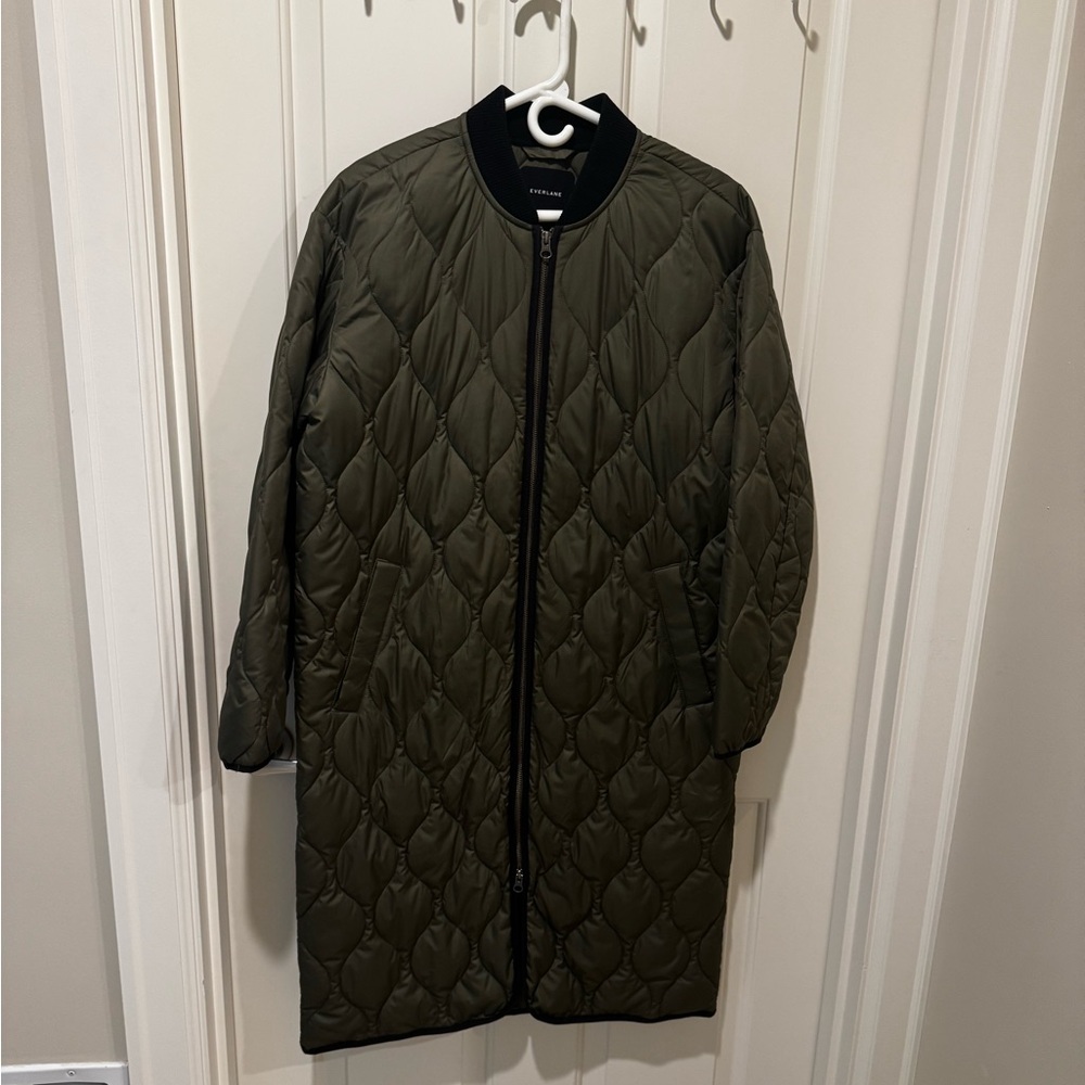 Everlane Long Quilted Jacket